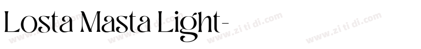 Losta Masta Light字体转换